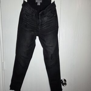 Democracy Black High-Rise Ab Technology Jeans-Size 8
